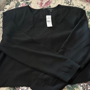 Ann Taylor Classic Black Long Sleeve Top